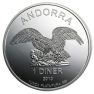 Zilver 1 troy ounce Andorra Eagle munt