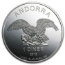 Zilver 1 troy ounce Andorra Eagle munt