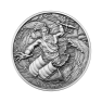 2 troy ounce zilveren munt 12 olympiers in de dierenriem - Poseidon vs Pisces