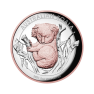 5 troy ounce zilveren munt Koala Verguld hoog Reliëf 2021