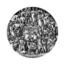 5 troy ounce zilveren munt De Decameron 2023 - antieke afwerking