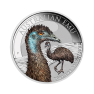1 troy ounce zilveren Australian Emu munt gekleurd 2023