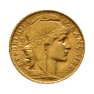 Golden 20 Franc Marianna and Rooster - various years