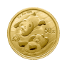 3 gram gouden Panda munt - diverse jaartallen (IE PRODUCT)