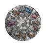 5 troy ounce zilveren munt de twaalf Lunar dieren 2023 Antieke afwerking