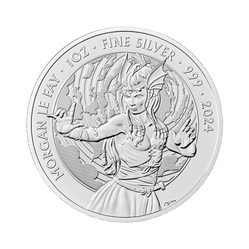1 troy ounce zilveren Morgan Le Fay munt 2024