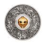 1 troy ounce zilveren munt Lunar Year of the Ox Rotating Charme antique finish