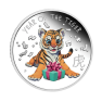 1/2 troy ounce zilveren munt baby tijger 2022 Proof