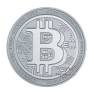 1 troy ounce zilveren munt Bitcoin 2021