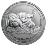 1 Troy ounce zilveren munt Lunar II 2008 zeldzaam