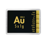 5x 1 gram gouden Valcambi CombiBar
