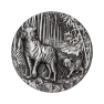2 oz zilveren Lunar III Year of the Tiger antique finish