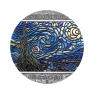2 troy ounce zilveren munt Vincent van Gogh Sterrennacht 2022