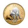 2 troy ounce zilveren Kangaroo munt verguld