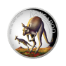 1 troy ounce zilveren munt Australian kangaroo 2022 kleur